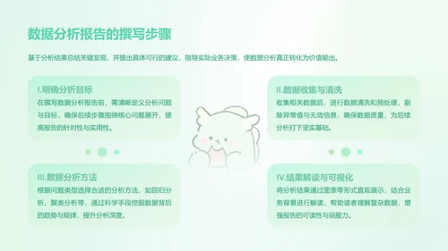 茶茶龙艾绿渐变风数据分析报告