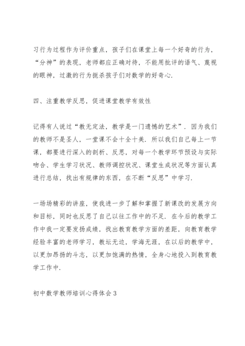 初中数学教师培训心得体会范文5篇.docx