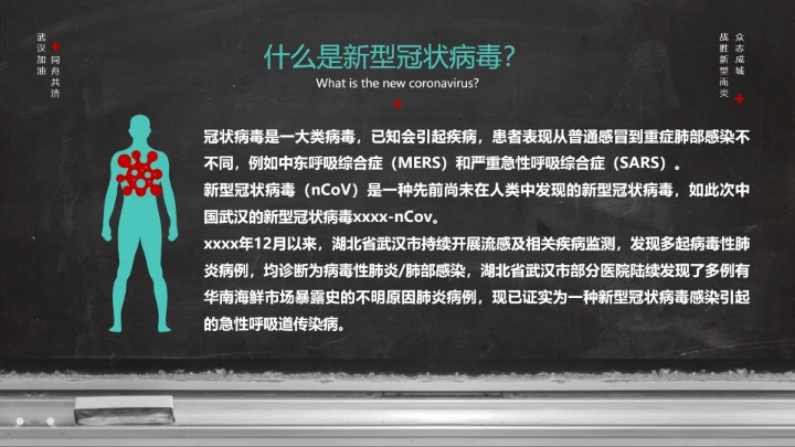新冠病毒防护科普疫情防控PPT课件