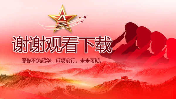 人民子弟兵军事部队动态PPT