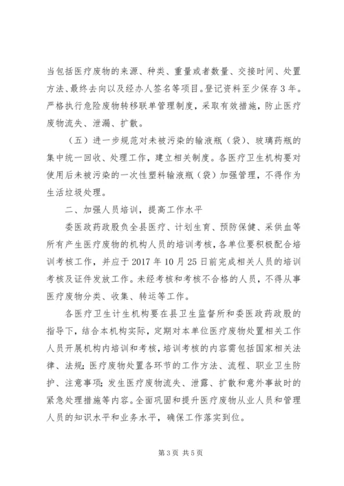 医疗废物处置管理讲话稿.docx