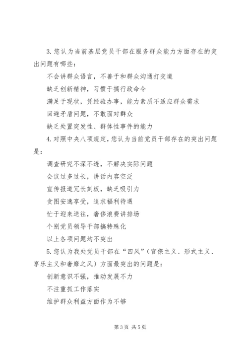 学校党的群众路线教育实践活动征求意见表五篇范文.docx