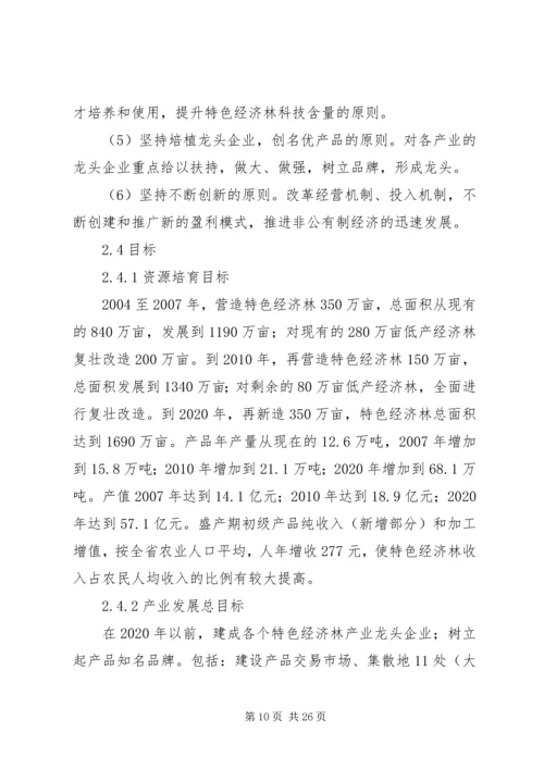 林业特色经济发展计划.docx