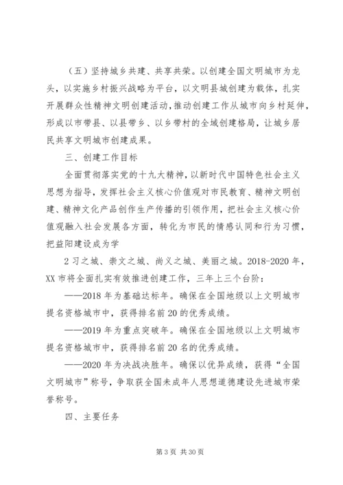 创建全国文明城工作综述.docx