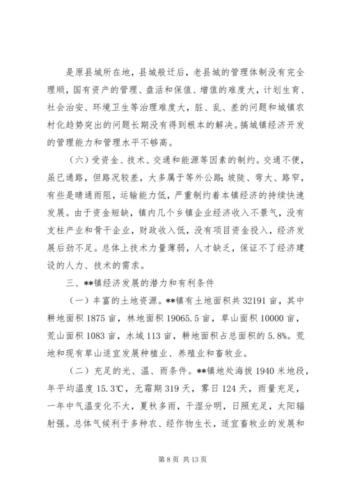 乡镇经济发展中存在的问题及对策.docx