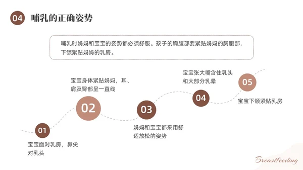 咖啡色水彩简约插画母乳喂养健康宣传PPT课件世界母乳喂养周