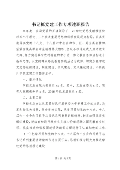 书记抓党建工作专项述职报告.docx