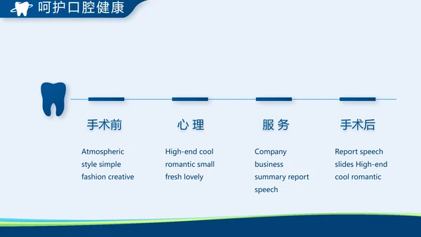 蓝色牙科口腔宣传动态PPT