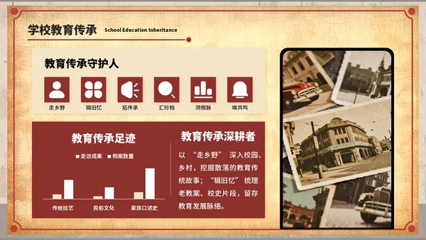 深红色复古风七七事变：镌刻在记忆中的爱国坐标ppt模板