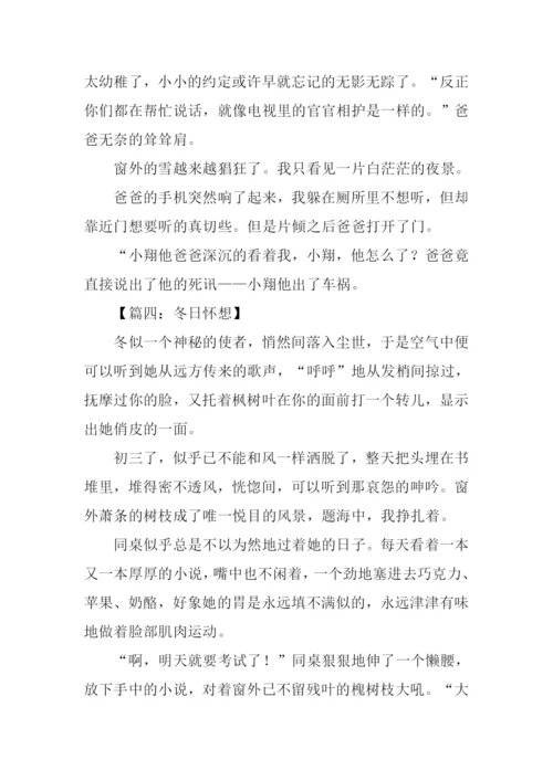 冬天的怀想作文.docx