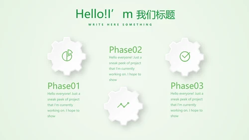 绿色清新医药销售工作总结动态PPT