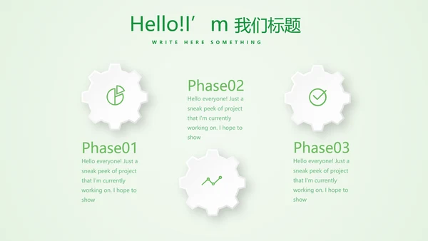 绿色清新医药销售工作总结动态PPT