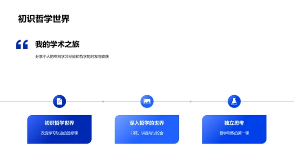 哲学引领专业之路PPT模板