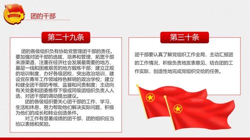 中国共青团章程PPT模板