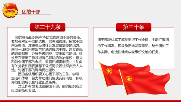 中国共青团章程PPT模板