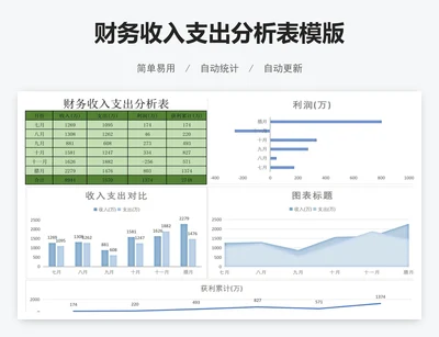 财务收入支出分析表模版