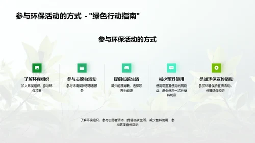 绿色行动，环保先锋