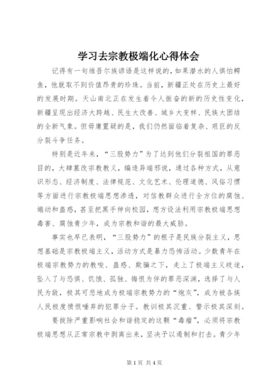 学习去宗教极端化心得体会.docx