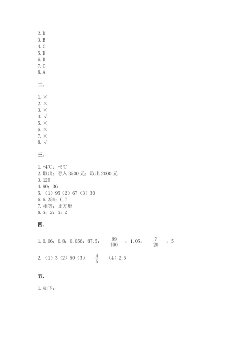 冀教版小升初数学模拟试题及答案（全国通用）.docx