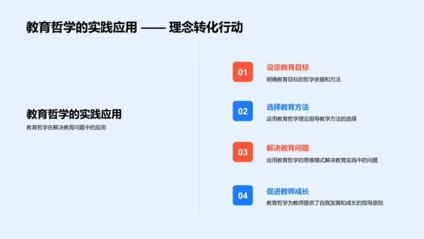 教师应用教育哲学实操PPT模板