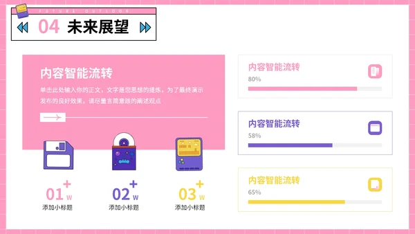 粉色复古风通用工作汇报PPT