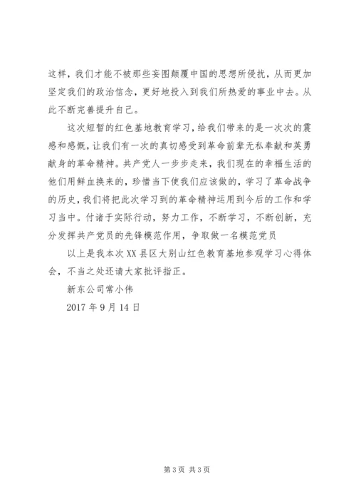 大别山精神红色教育心得体会 (5).docx