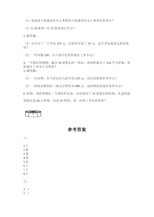 苏教版六年级数学小升初试卷附完整答案（全优）.docx