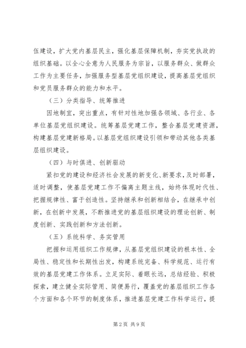村党组织建设工作实施意见.docx
