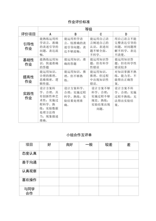 人教版八上《光学》 第四第五章作业设计(7课时)