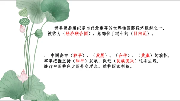六年级道德与法治第四单元复习