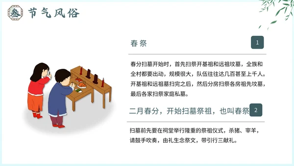 春分节气介绍通用PPT模板