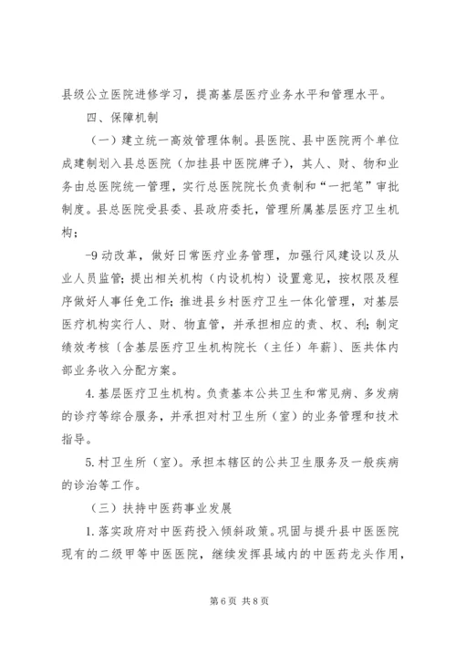 XX县紧密型医共体建设实施方案 (3).docx