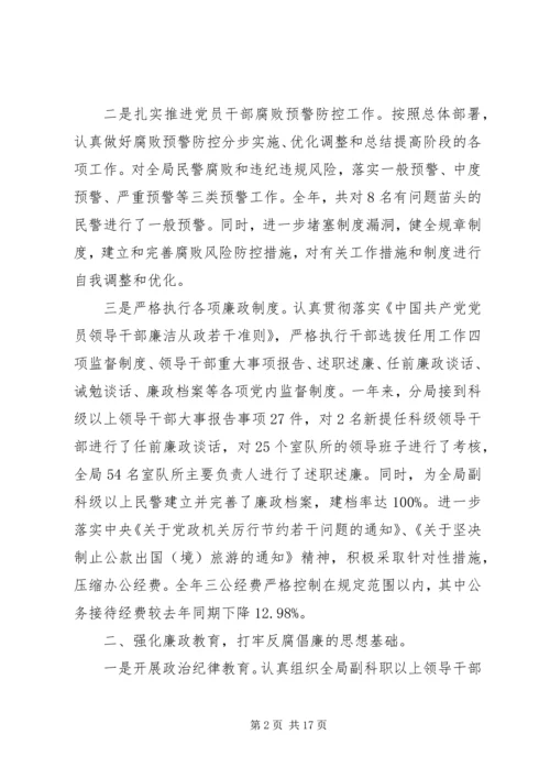 机关党风廉政建设自查报告范文.docx