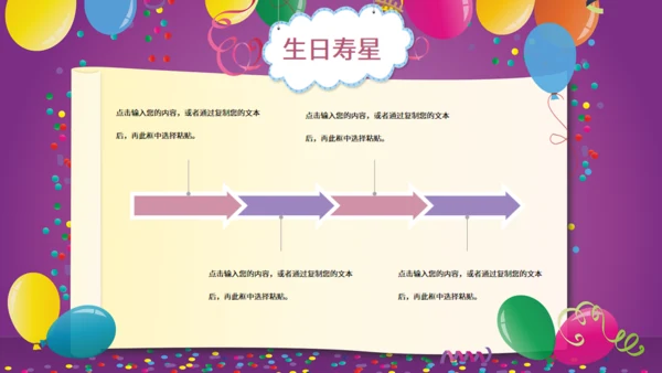 公司员工生日会通用PPT模板