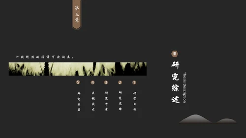 中国风禅意清新画册杂志通用PPT模板