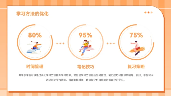 橙色插画风九月开学季PPT模板