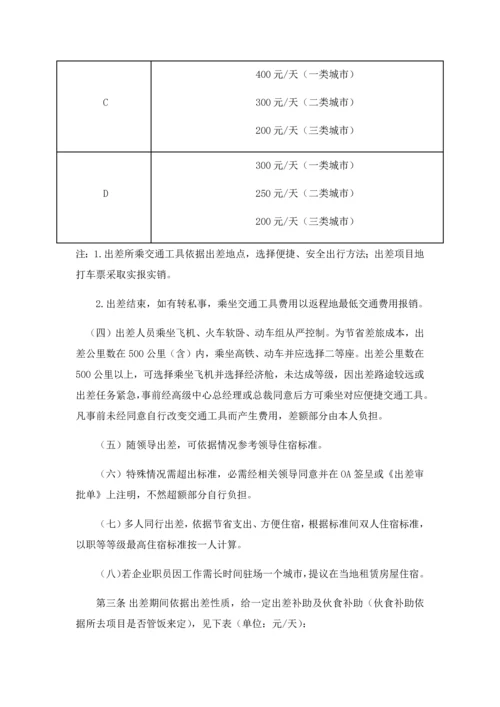 出差管理核心制度.docx