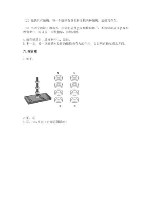 教科版二年级下册科学期末测试卷及参考答案（典型题）.docx
