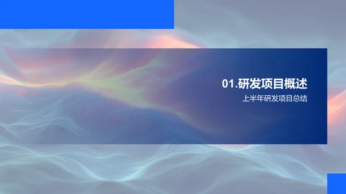 研发项目半年报告PPT模板