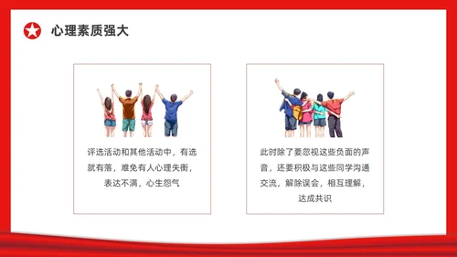 红色简约大学团支书竞选PPT课件