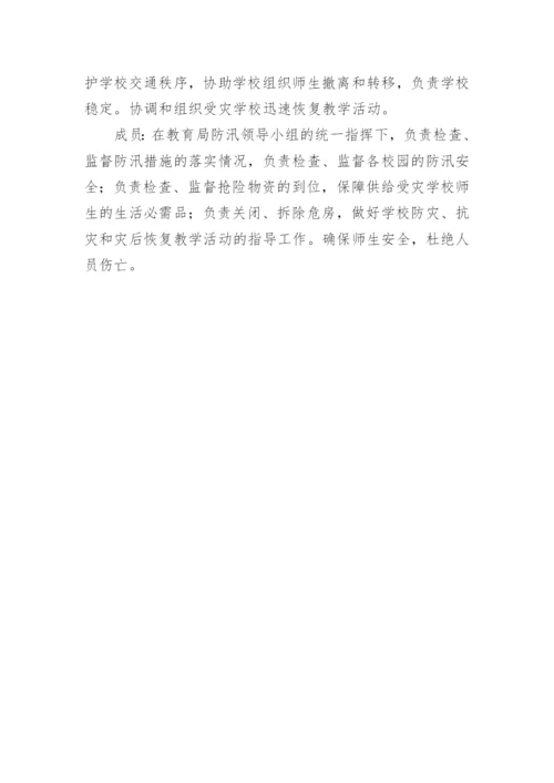 防汛防灾减灾应急预案.docx