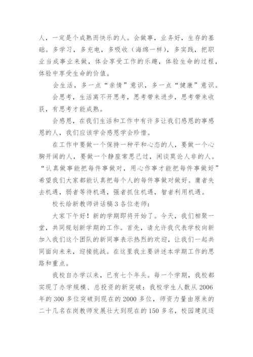 校长给新教师讲话稿.docx