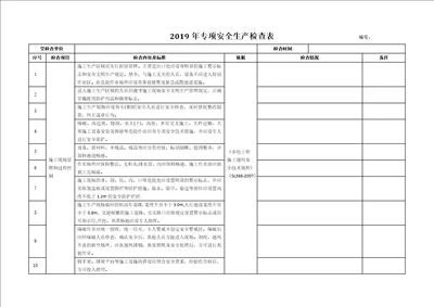 施工现场专项安全检查表共4页