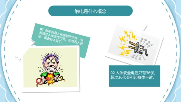 可爱卡通安全用电主题班会PPT课件