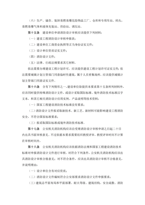 建设综合项目工程消防监督管理详细规定.docx