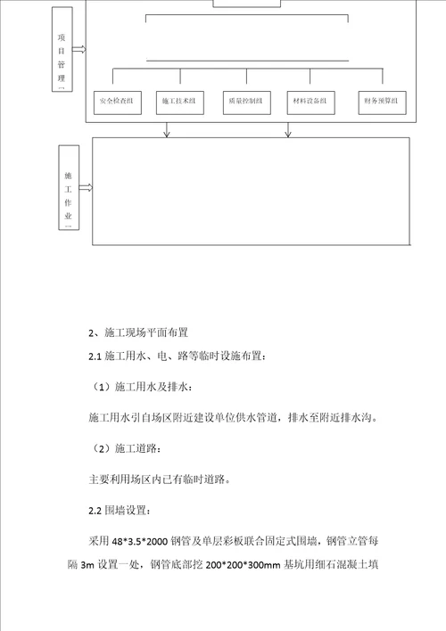 工业场地道路及排水沟构筑物共30页