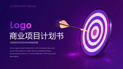紫色神秘商业项目计划书通用PPT模板