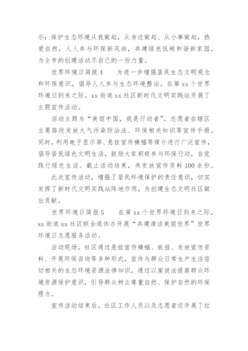 世界环境日简报.docx