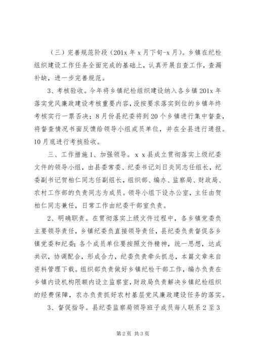 乡镇纪检督察实施方案.docx