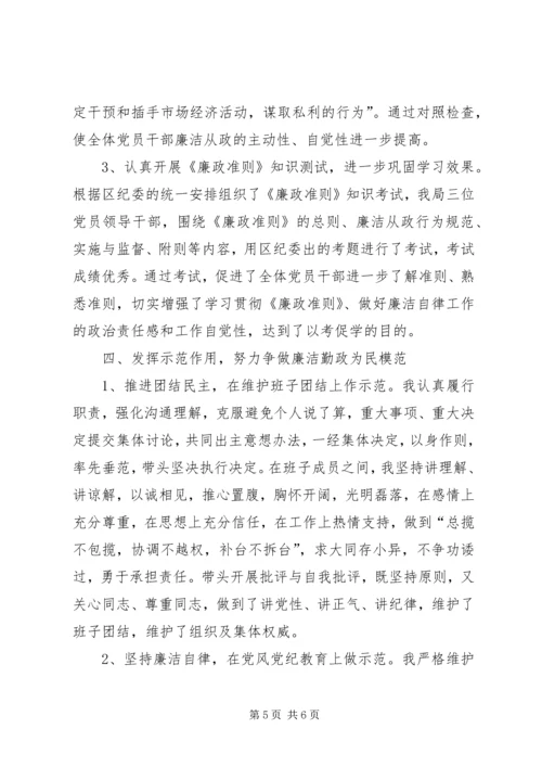 招商局：区招商局领导党风廉政建设自查报告.docx